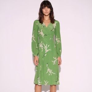 Violette Réalisation Par Silk Wrap Dress